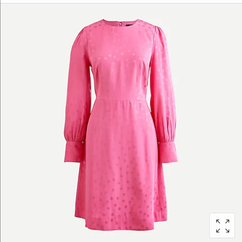Lk NEW JCREW spring shift Mother's Day spring dress pink w/dots size 6 tall